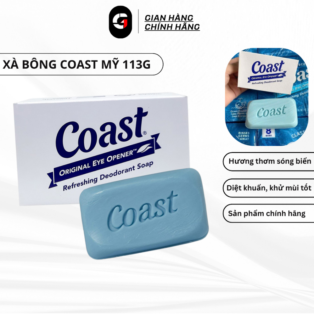 Xà Bông Coast Mỹ 113g Good1 Hương Thơm Mát Mùi Sóng Biển Phù Hợp Cho Nam Giới
