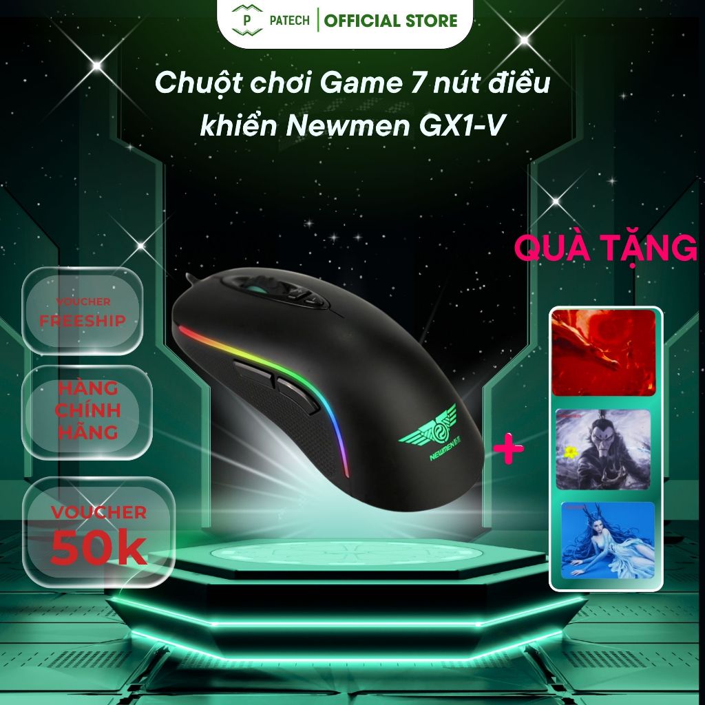 Chuột chơi Game 7 nút điều khiển Newmen GX1-V