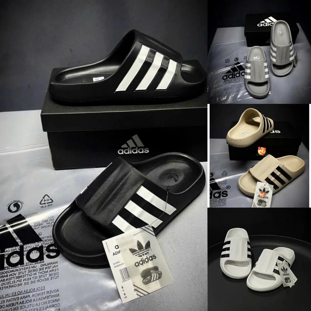 Dép đúc  adidas Adifom siêu nhẹ 3 sọc, dép das adifom superstar mule full nam nữ 36-43 chống trượt