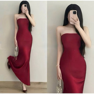 Đầm cúp ngực kèm chocker