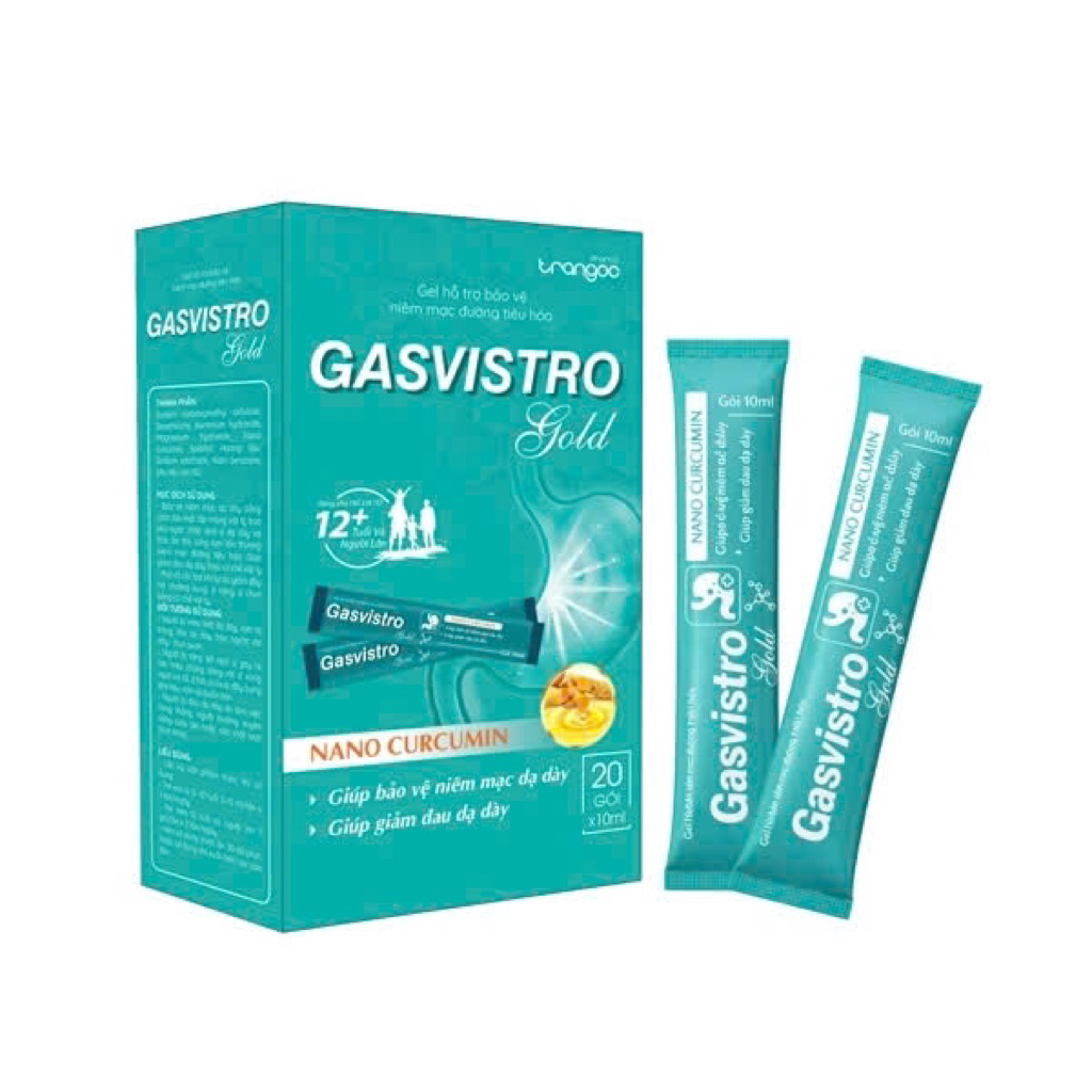Gel Gavistro (Hộp 20 gói) hỗ trợ giảm đau dạ dày, bảo vệ niêm mạc dạ dày, giảm acid dịch vị phòng ng