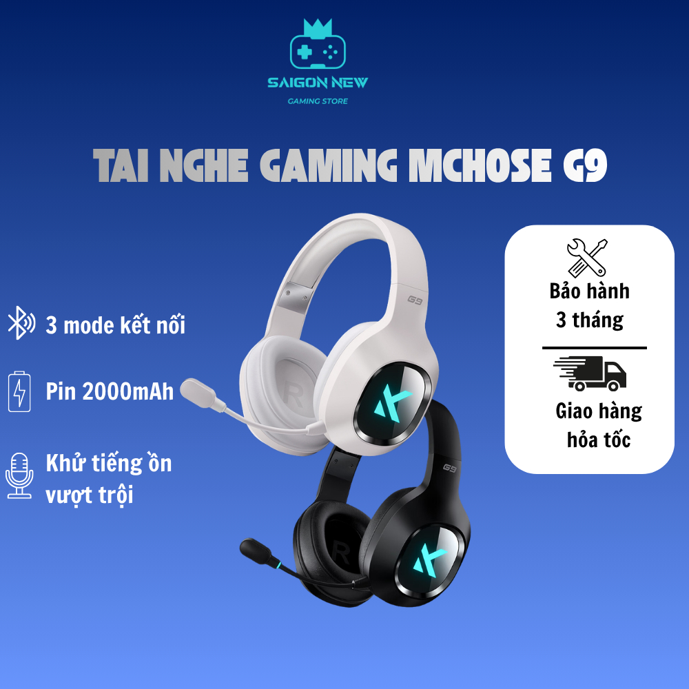 Tai nghe Gaming Mchose G9/G9 pro - Mic đàm thoại khử nhiễu - Màng loa Composite PET 50mm - Âm thanh chất lượng cao | BigBuy360 - bigbuy360.vn