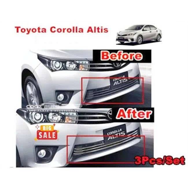 Phụ Kiện Trang Trí Corolla Altis 2014-2016 - Ốp Mặt Ca Lăng Dưới Altis 2014 2015 2026 Cao Cấp