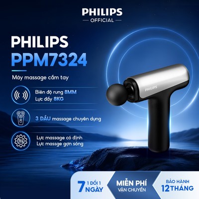 Máy Massage Cầm Tay PHILIPS 7324-lực massage cố định & lực massage gợn sóng