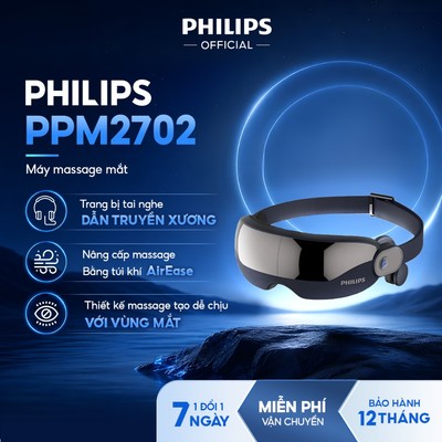 Máy Massage Mắt PHILIPS 2702-kết nối thông minh bluetooth phát âm nhạc