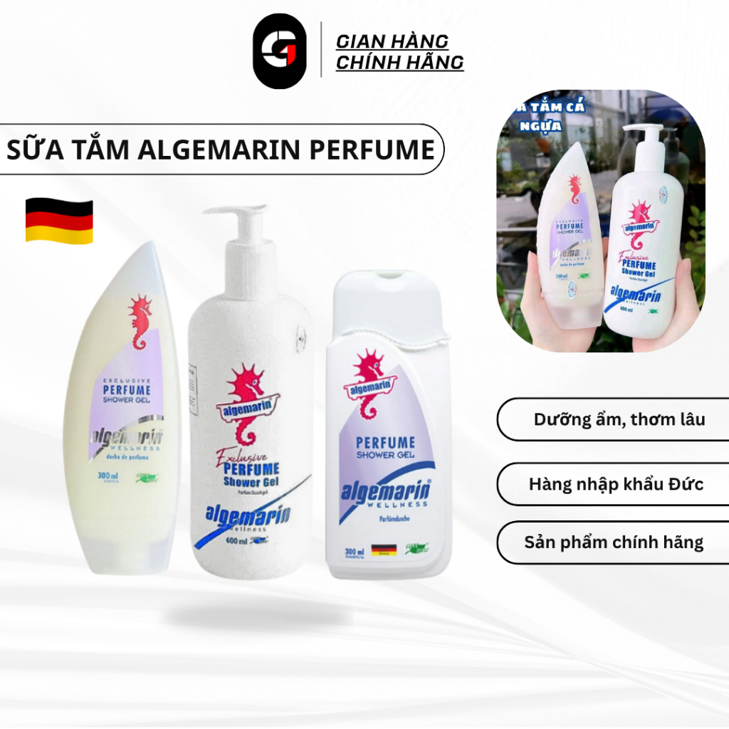 Sữa Tắm Trắng Cá Ngựa Algemarin Perfume Good1 Dưỡng Ẩm Dưỡng Trắng Da Chăm Sóc Da Hiệu Quả