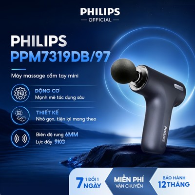 Máy Massage Cầm Tay Mini PHILIPS  7319-Thiết kế mini động cơ mạnh mẽ, thoải mái thư giãn
