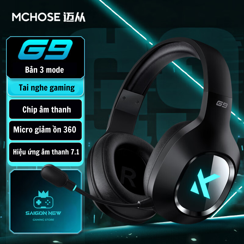 Tai nghe Gaming Mchose G9/G9 pro - Mic đàm thoại khử nhiễu - Màng loa Composite PET 50mm - Âm thanh chất lượng cao | BigBuy360 - bigbuy360.vn