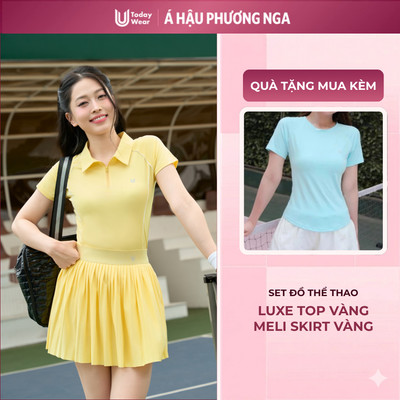 [BST Radiant Summer] Bộ Thể Thao Nữ Pickleball Tennis Áo Polo & Váy Thể Thao Today U Wear thoải mãi vận động