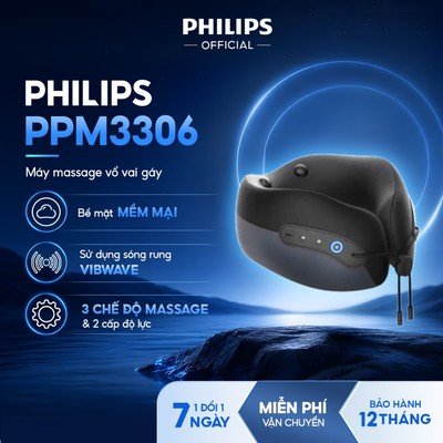Máy Massage Cổ Vai Gáy PHILIPS 3306-massage 4 vùng xoa dịu thư giãn
