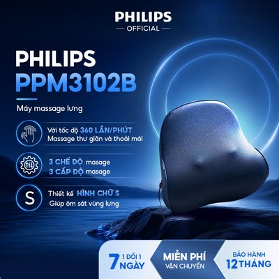 Máy Massage Lưng PHILIPS 3102B-massage thoải mái thư giãn vùng lưng