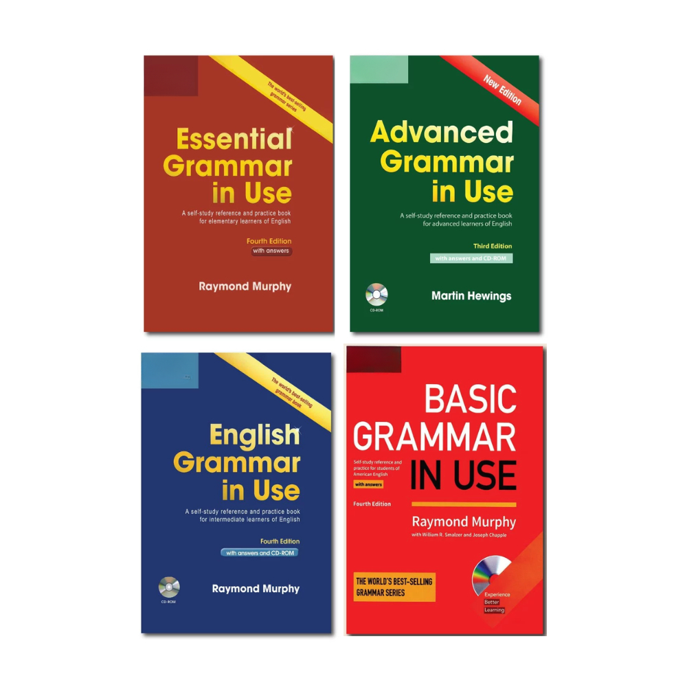 Sách - English Grammar in Use Advanced-English-Essential-Basic - Bản in lazer đẹp nét, không mã cào