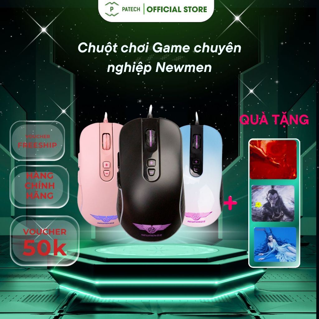 Chuột chơi Game chuyên nghiệp Newmen phiên bản Thiện Xạ GX6 - PLUS