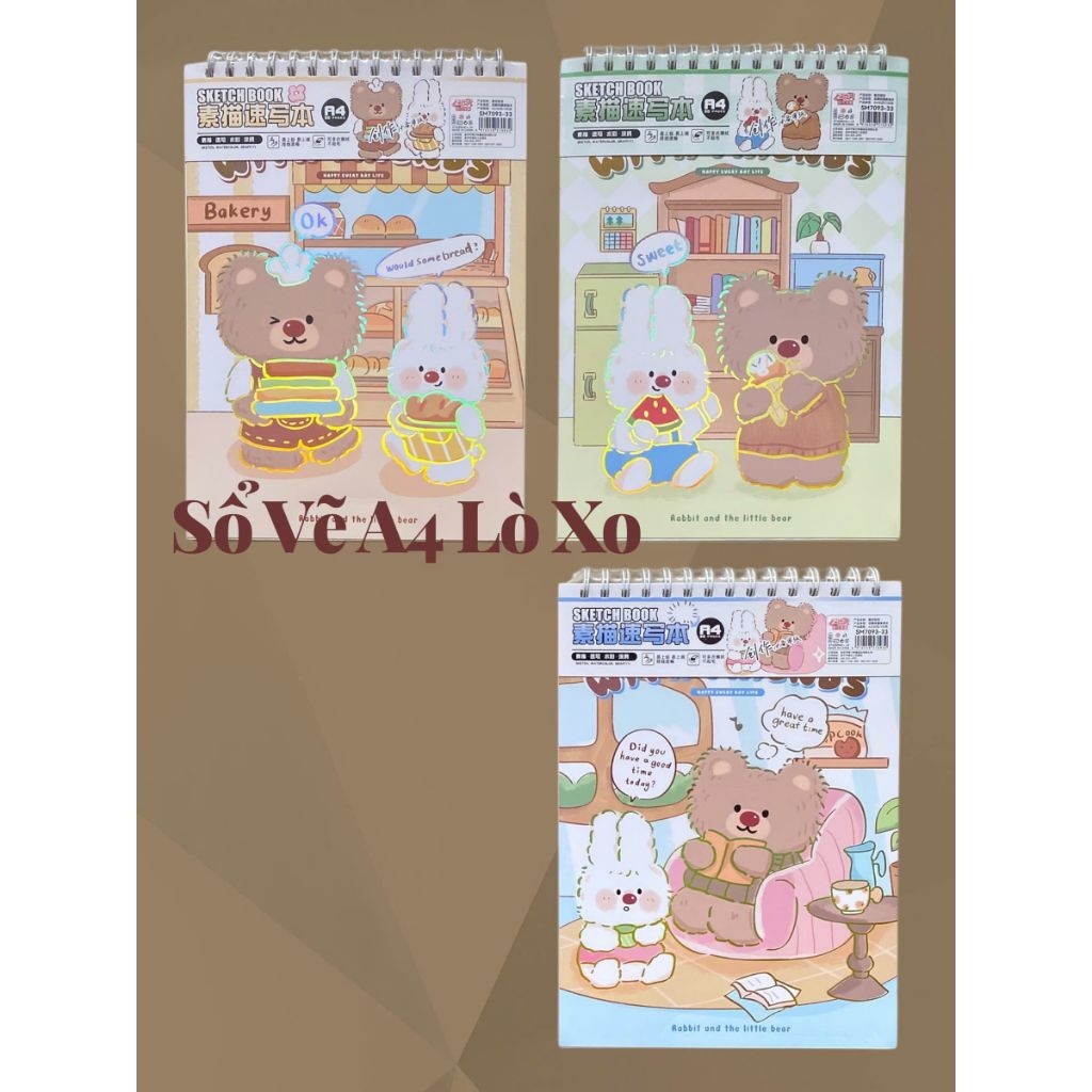 Sổ Vẽ Lò Xo A4