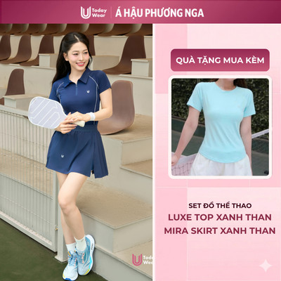 [BST Radiant Summer] Bộ Thể Thao Nữ Pickleball Tennis Áo Polo & Váy Thể Thao Today U Wear thoải mãi vận động