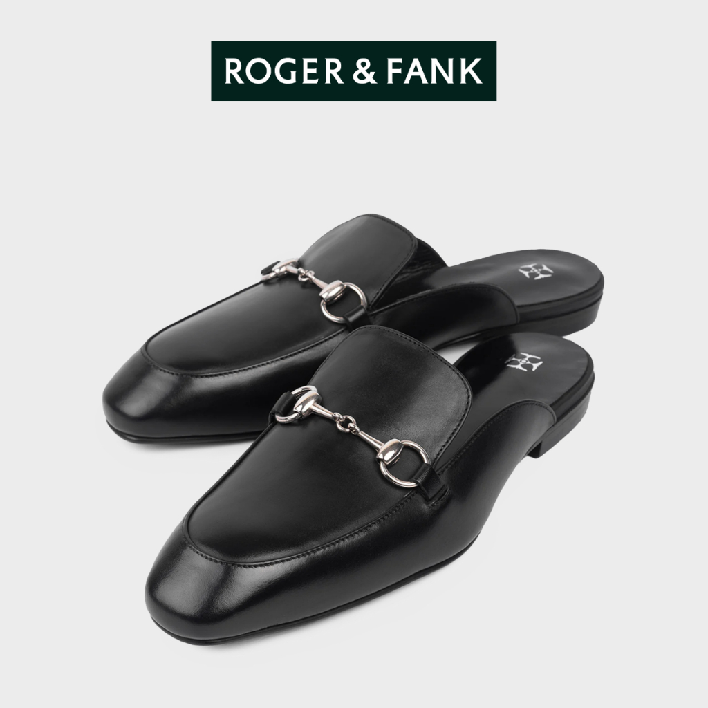 Giày Mules Nam Da Bê Cao Cấp Roger & Fank