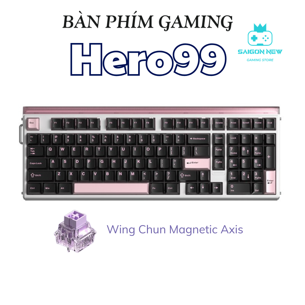 Bàn phím cơ Hero99 He - Bàn phím chơi game - Phù hợp Pc,laptop - Scan rate 128k -Thích hợp nhiều hệ điều hành | BigBuy360 - bigbuy360.vn