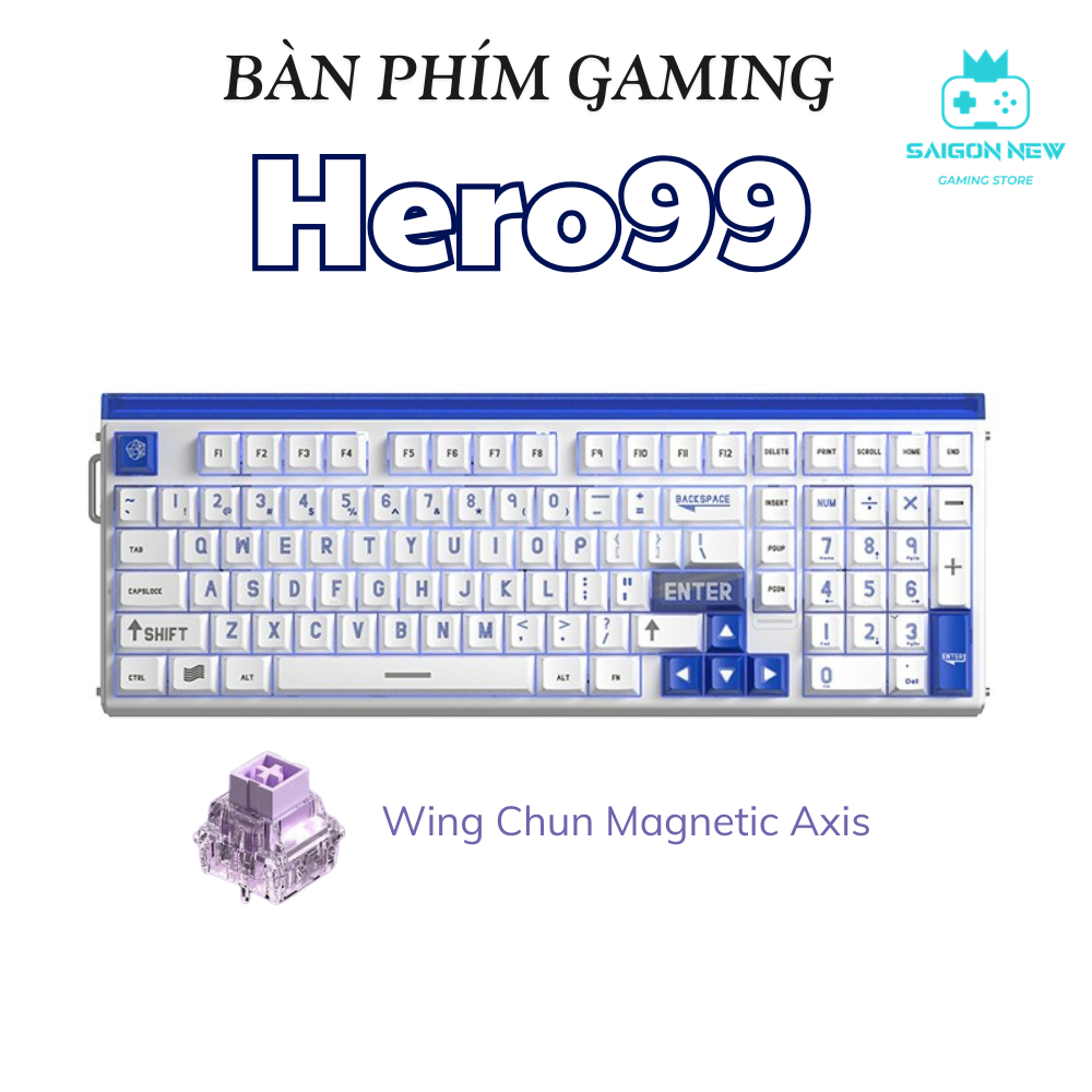 Bàn phím cơ Hero99 He - Bàn phím chơi game - Phù hợp Pc,laptop - Scan rate 128k -Thích hợp nhiều hệ điều hành | BigBuy360 - bigbuy360.vn
