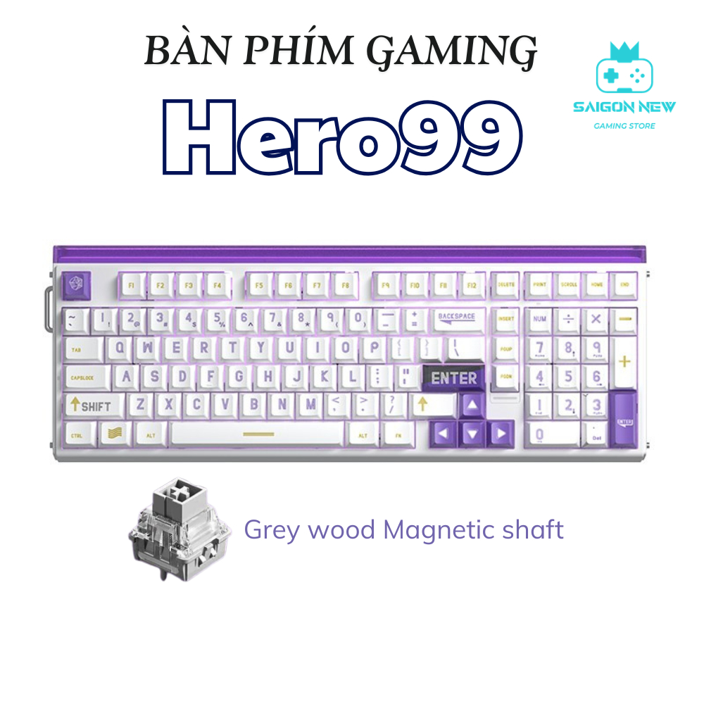 Bàn phím cơ Hero99 He - Bàn phím chơi game - Phù hợp Pc,laptop - Scan rate 128k -Thích hợp nhiều hệ điều hành | BigBuy360 - bigbuy360.vn