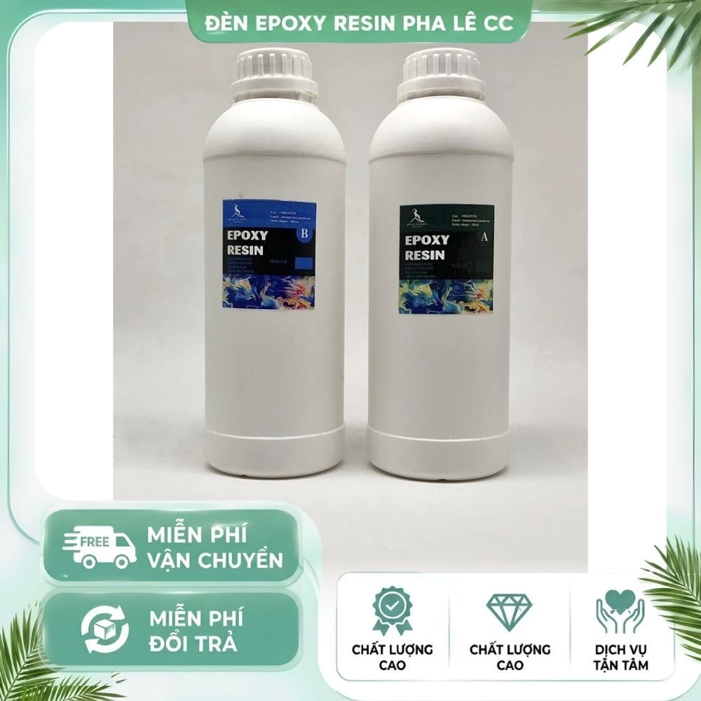 Keo Resin Epoxy Đổ Hoa Khô Bất Tử – Keo Trong Suốt Làm Đèn Hoa Chống Bọt, Giữ Màu Đẹp Lâu Bền