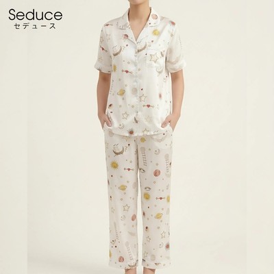 Bộ mặc nhà Seduce P26042 - Lụa Latin, quần dài, áo tay ngắn