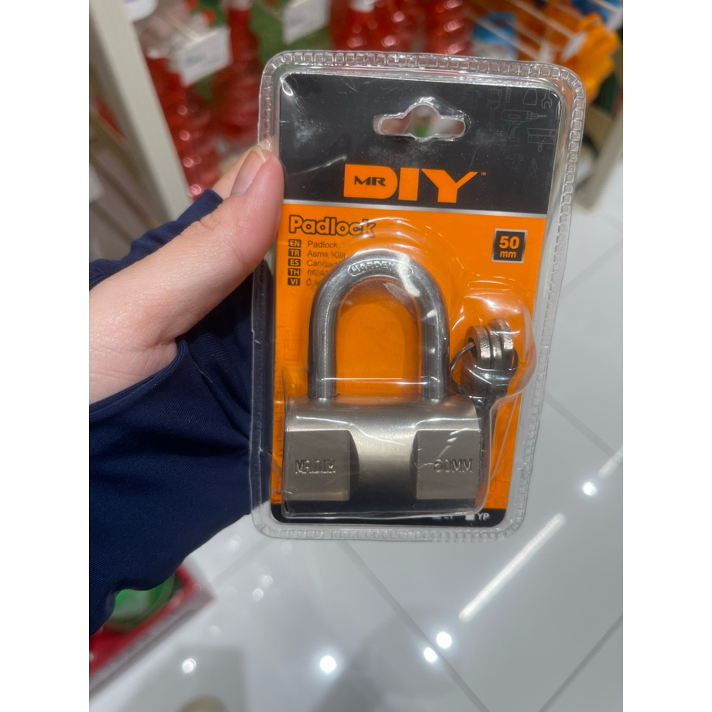 Ổ khóa MR.DIY 50mm khóa móc chống cắt bằng thép,