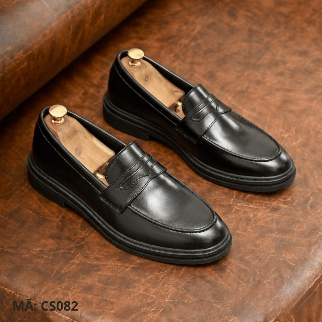Giày Lười Nam Da Cao Cấp CS082 ZANISTO Penny Loafer Đế Chunky Phong Cách Lịch Lãm Đi Làm Dự Tiệc
