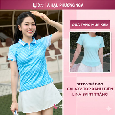 [BST Radiant Summer] Bộ Thể Thao Nữ Pickleball Tennis Áo Polo & Váy Thể Thao Today U Wear thoải mãi vận động
