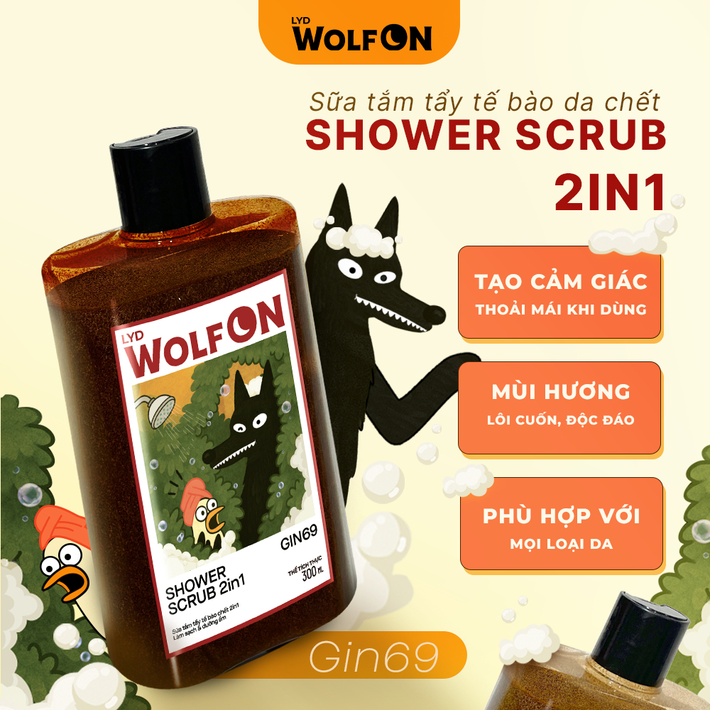 Combo Hè Đẳng Cấp LYD Wolf On, Sữa Tắm Gin 69 - Dung Dịch Vệ Sinh Nam Giới 150ml  - Bọt Cạo Lông
