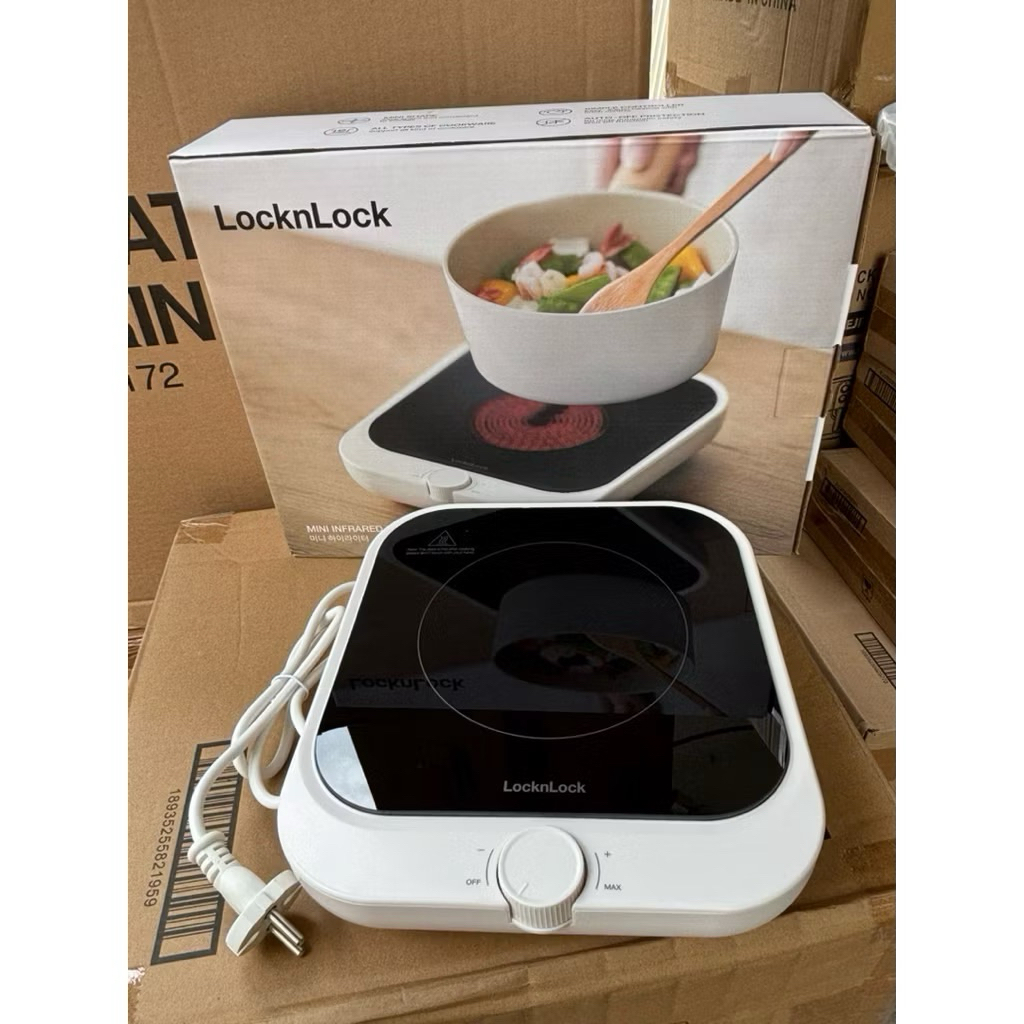 bếp hồng ngoại mini LocknLock EJI136IVY 1300Ư🥭🥭freeship🥦🥦Hkm sữa