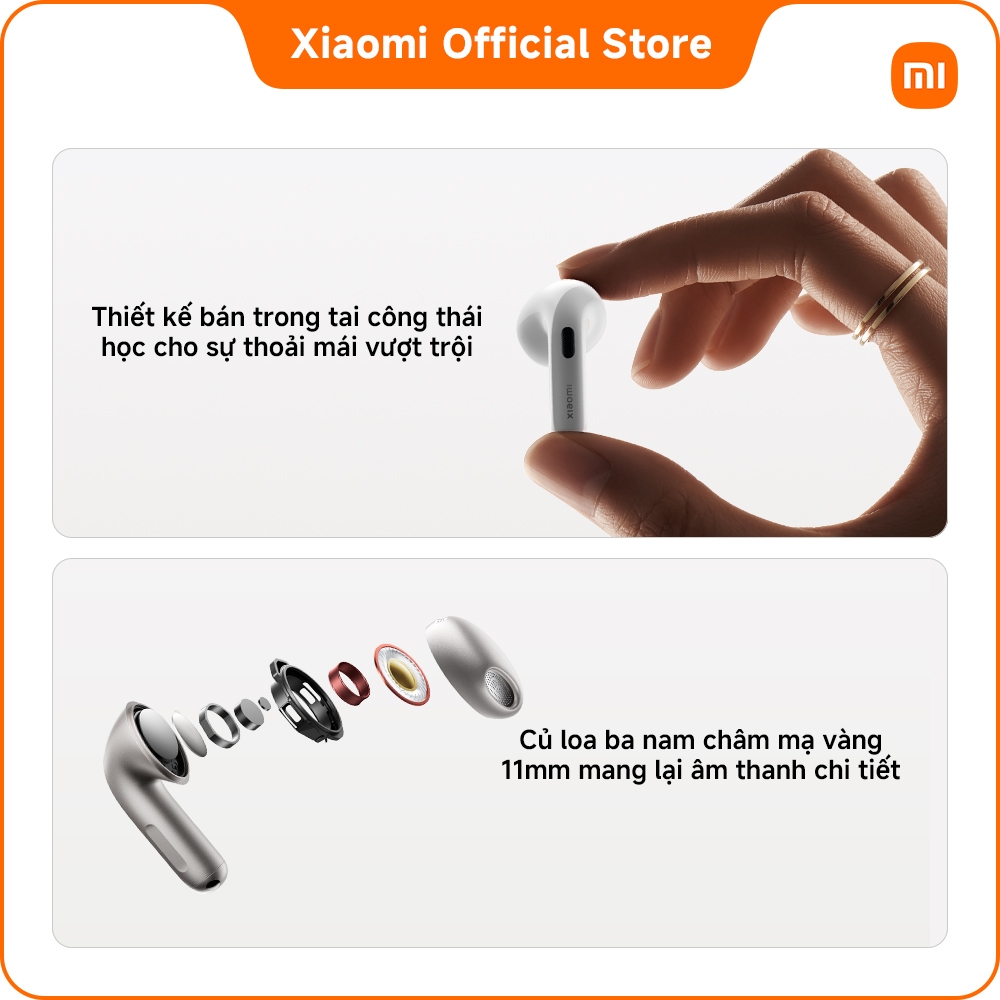 Tai nghe bluetooth Xiaomi Buds 6 | ANC 96dB cao cấp | Âm thanh lossless | Thời lượng pin dài | BigBuy360 - bigbuy360.vn