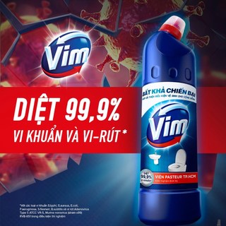 Vim Vệ Sinh Xanh Biển Chai 500ML