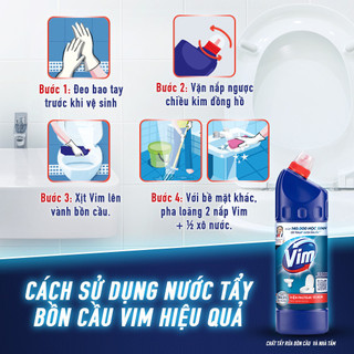 Vim Vệ Sinh Xanh Biển Chai 500ML