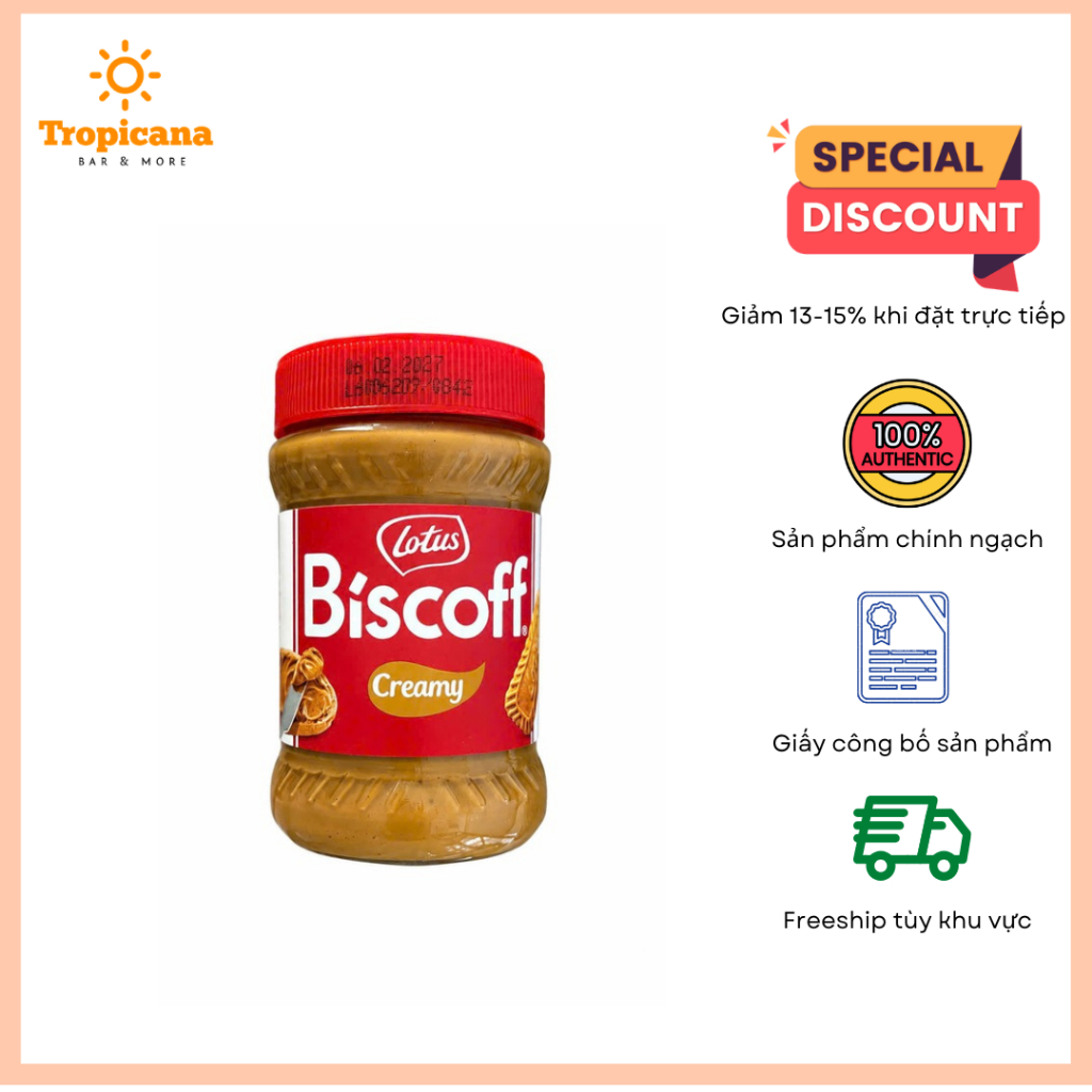 Kem phết bánh Lotus Biscoff  - Hộp 400Gr
