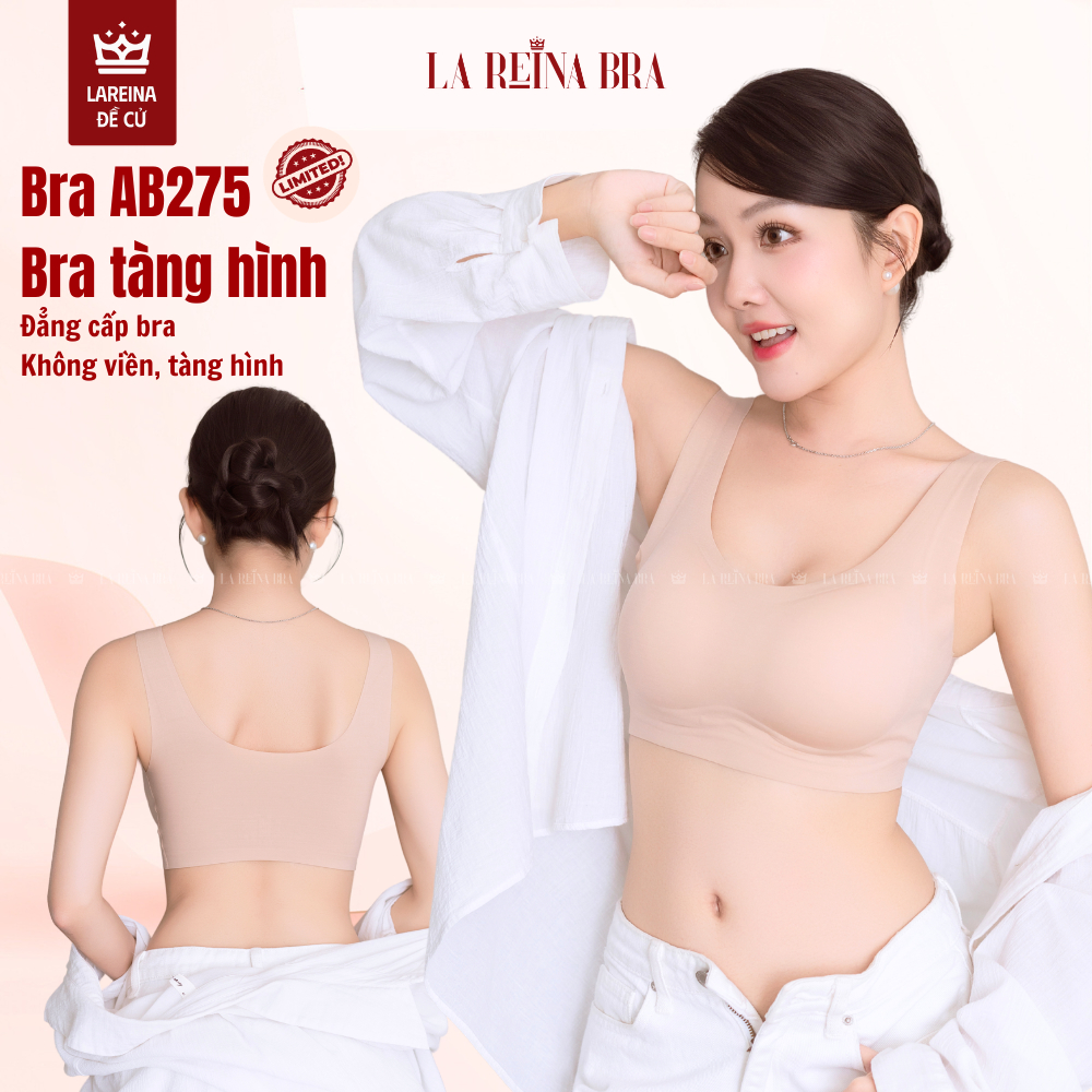 Áo Lót Nữ LA REINA BRA Không Gọng Mỏng Nhẹ – Áo Bra Trơn Tàng Hình - LRAB275