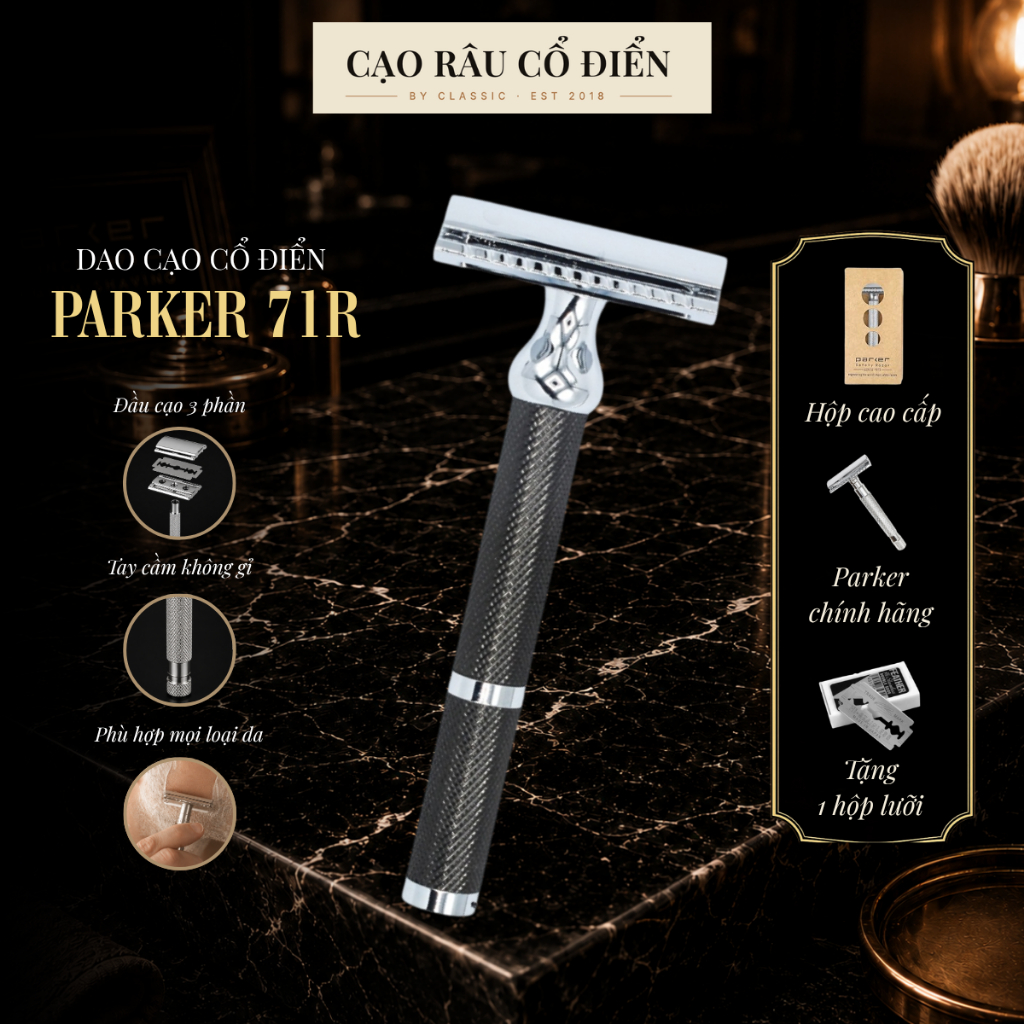 Dao Cạo Râu Parker 71R Safety Razor