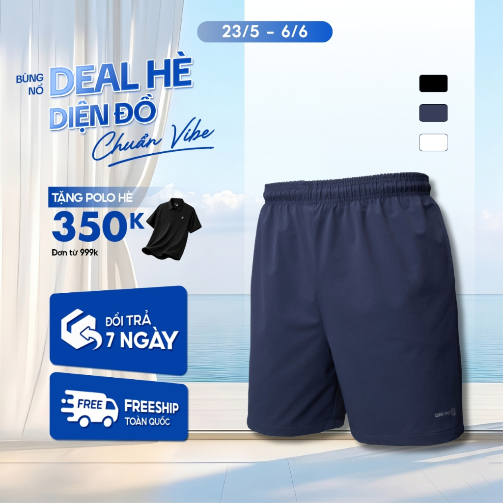 Quần short nam ngắn họa tiết Dri Fit 120% chất dù si thoáng mát, ít nhăn - FEAER DENIM