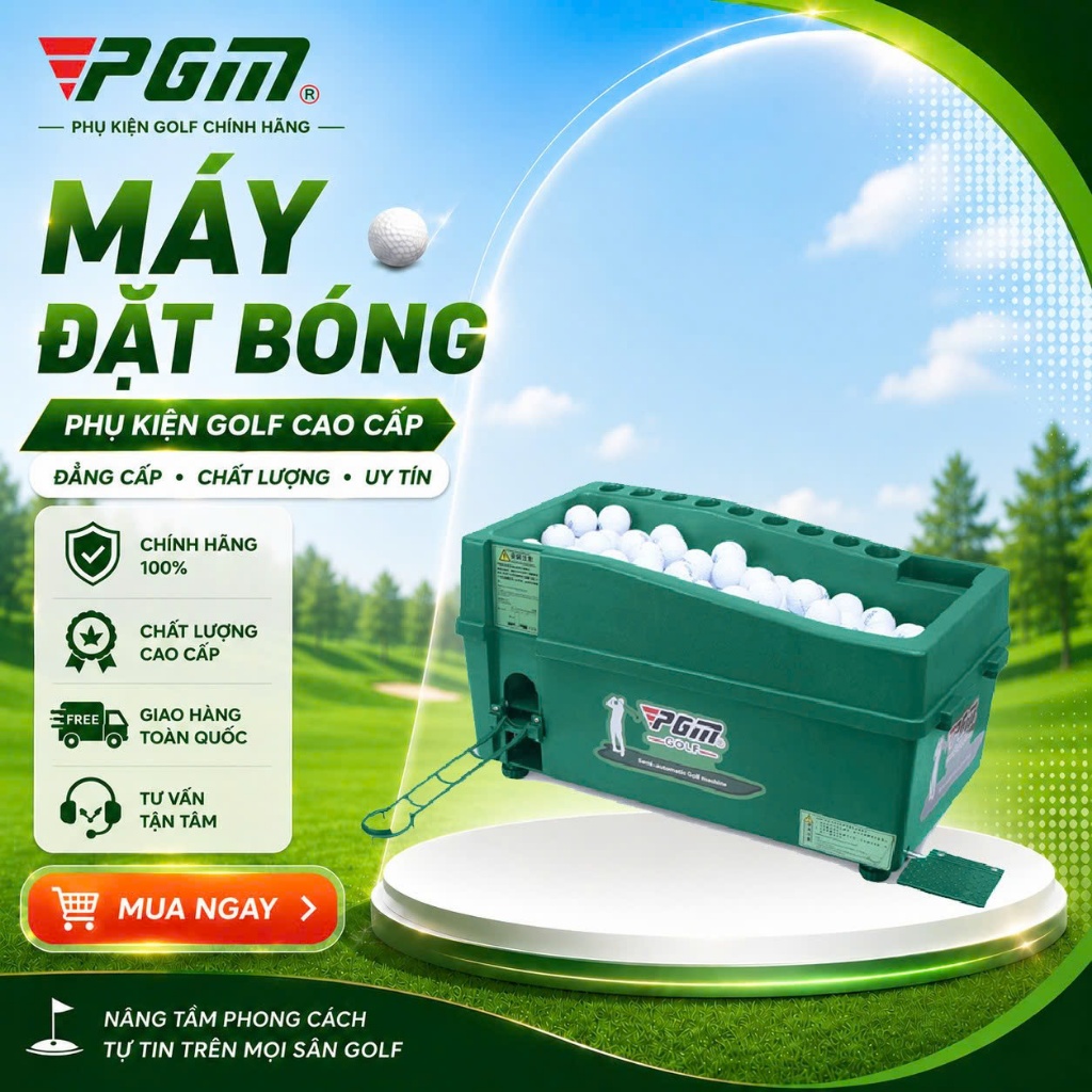 Máy Đặt Bóng Golf, PGM, Bán Tự Động Dễ Dàng Sử Dụng