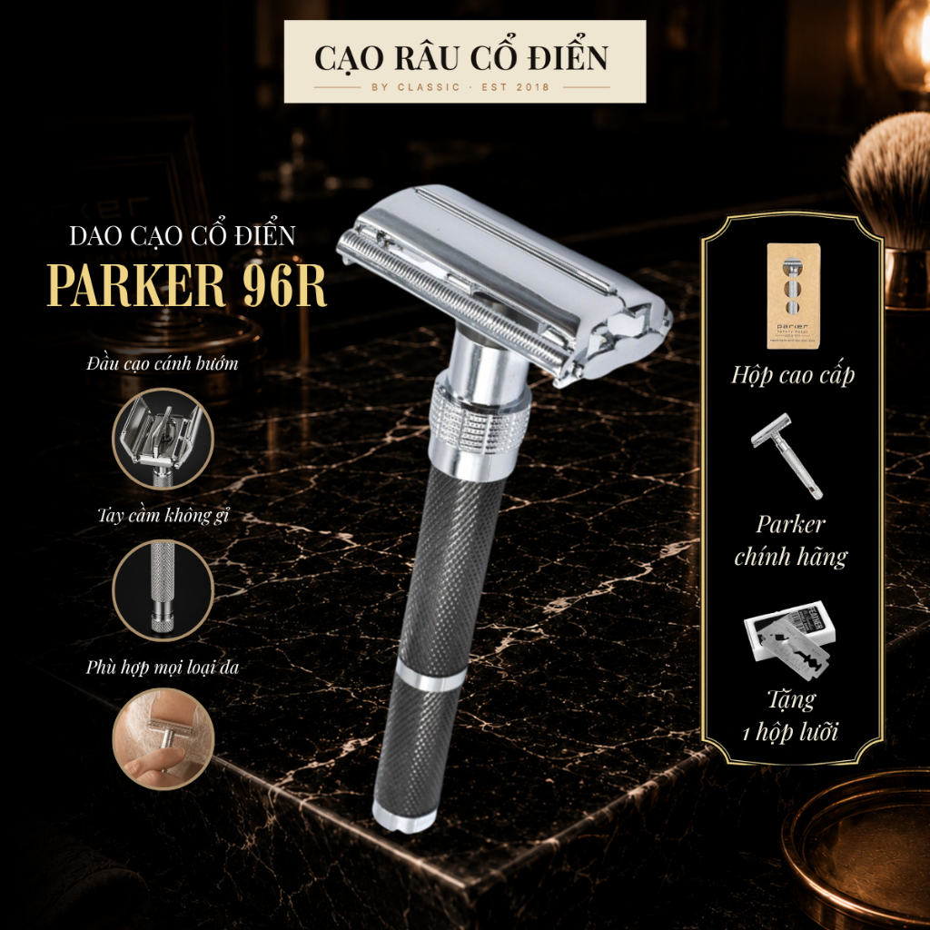 Dao Cạo Râu Parker 96R Safety Razor