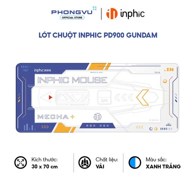 Lót chuột Inphic PD900 Gundam (Xanh Trắng)