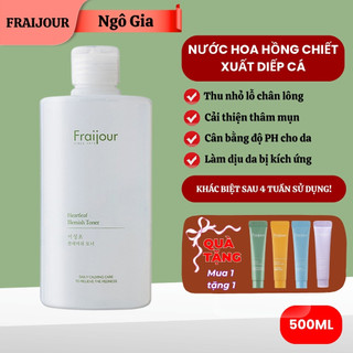 ( Chai 500ml ) Toner Diếp Cá Cấp Ẩm Cho Da Dầu Mụn, Nhậy Cảm Fraijour Heartleaf Blemish