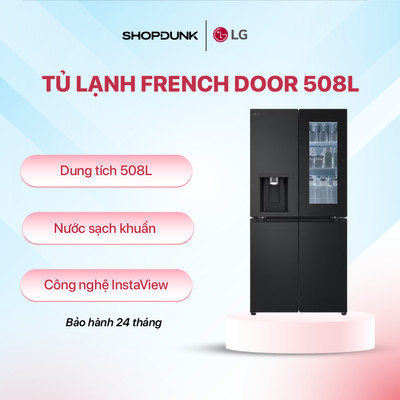 Tủ Lạnh LG French door InstaView™ 508L LFI50BLMAI | Màu Đen | Bảo Hành Chính Hãng 24 Tháng