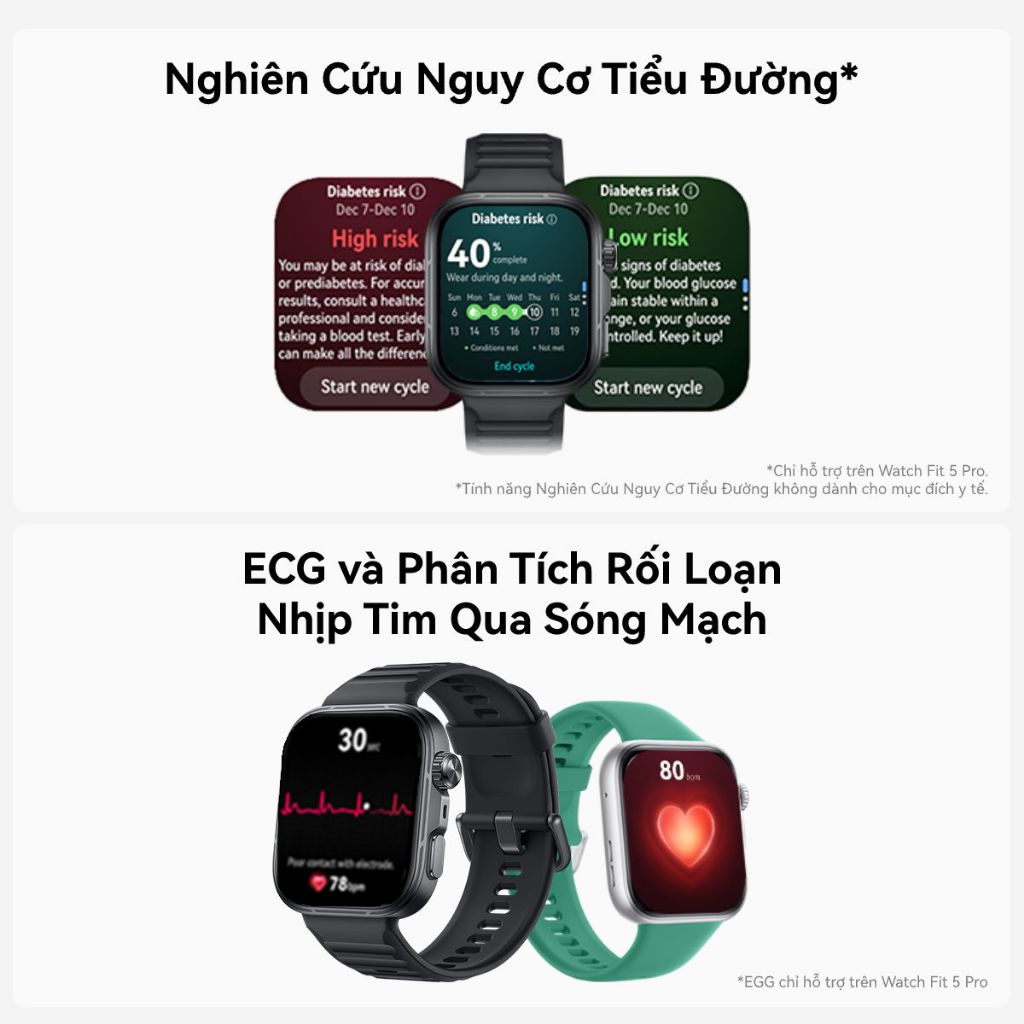 Đồng Hồ Thông Minh HUAWEI WATCH FIT 5 Series |Titanium & Kính Sapphire 2.5D| Nghiên Cứu Nguy Cơ Tiểu Đường| Mini-Workout | BigBuy360 - bigbuy360.vn