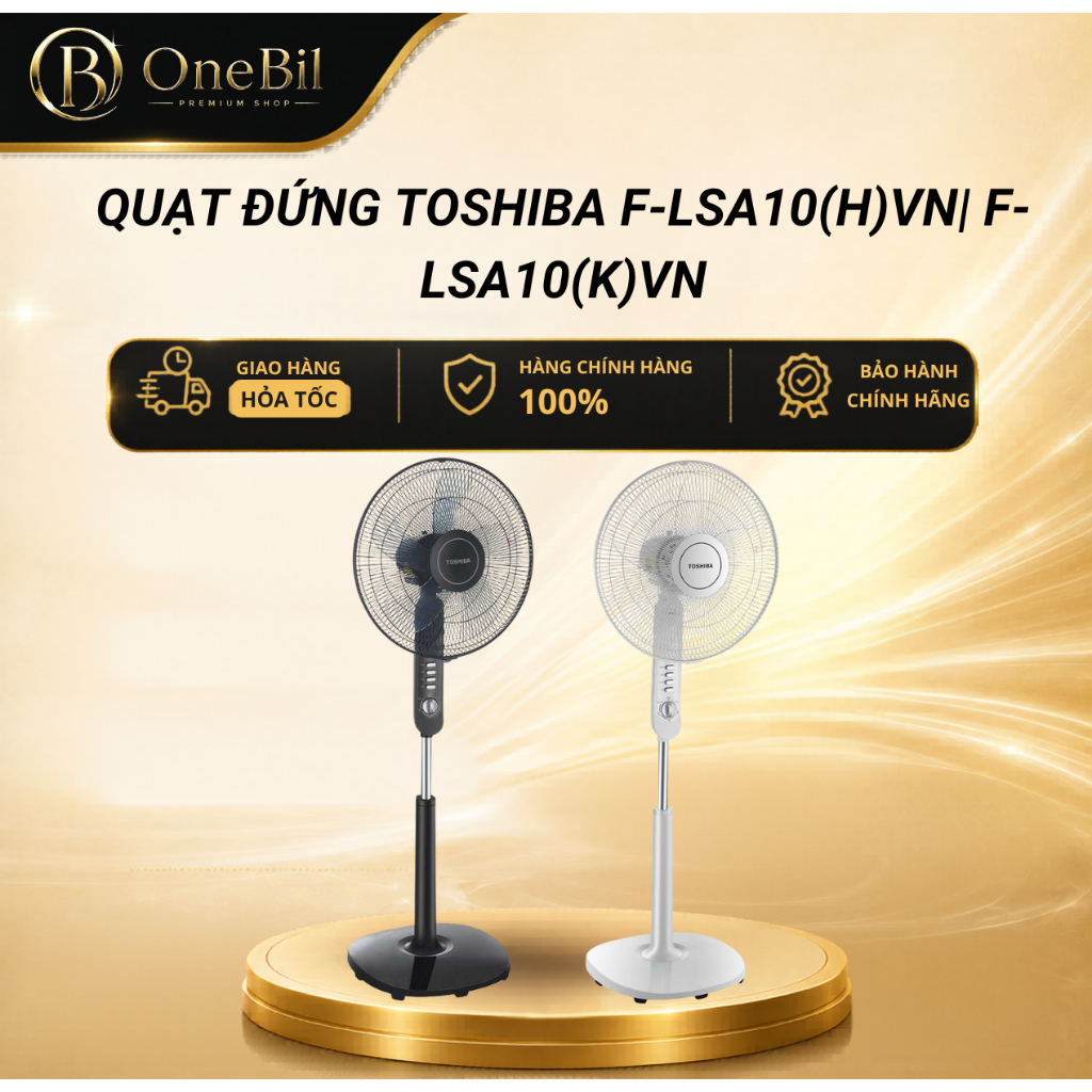 Quạt đứng Toshiba F-LSA10(H)VN| F-LSA10(K)VN - Bảo hành chính hãng 12 tháng