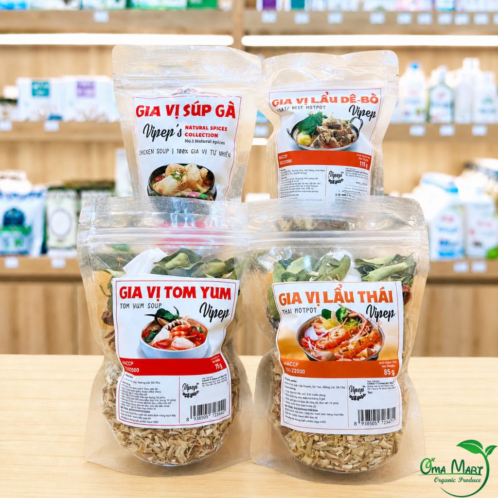 Gia vị nấu lẩu (thái, bò, gà, tom yum) Vipep
