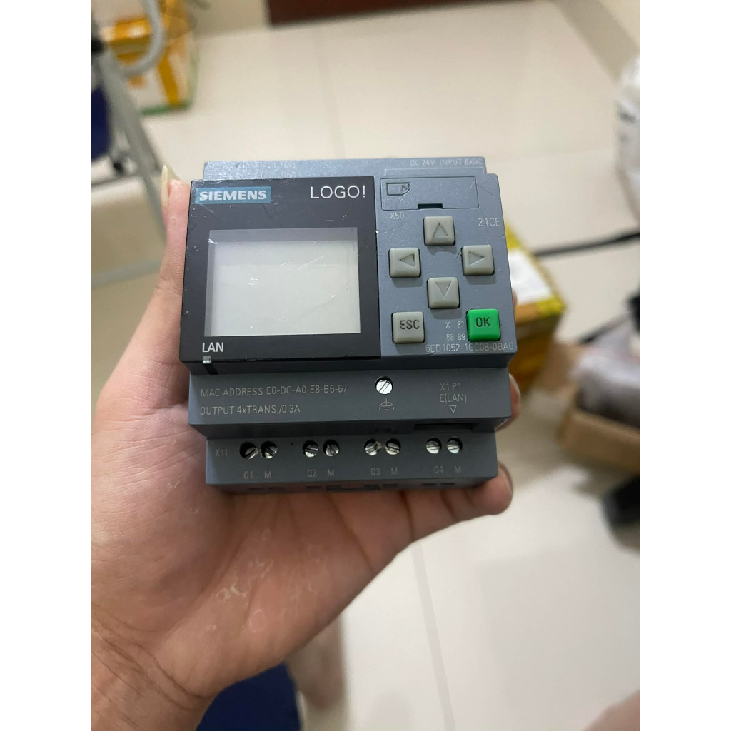 [Đã Qua Sử Dụng] Bộ Điều Khiển PLC Mini Siemens LOGO Chính Hãng Hoạt Động Ổn Định