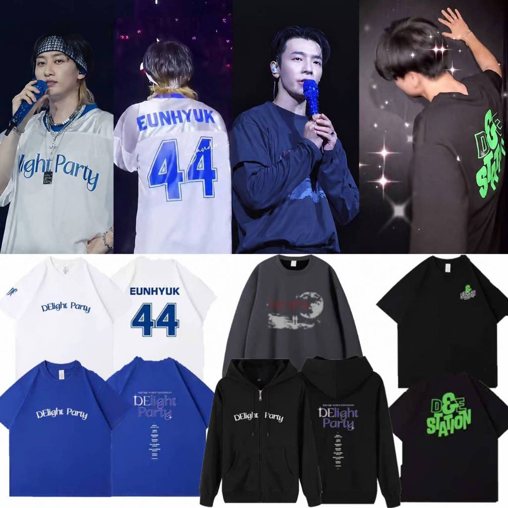 Áo thun + hoodie concert Super Junior D&E (Donghae + Eunhyuk) - DElight Party + Inevitable + ECLIPSE