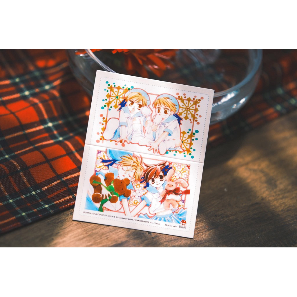 Poscard Host club trường ouran 1 - 8 in đầu full quà