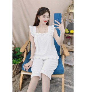 Bộ lụa hàn lửng dễ thương, 35 đến 53kg, ảnh thật
