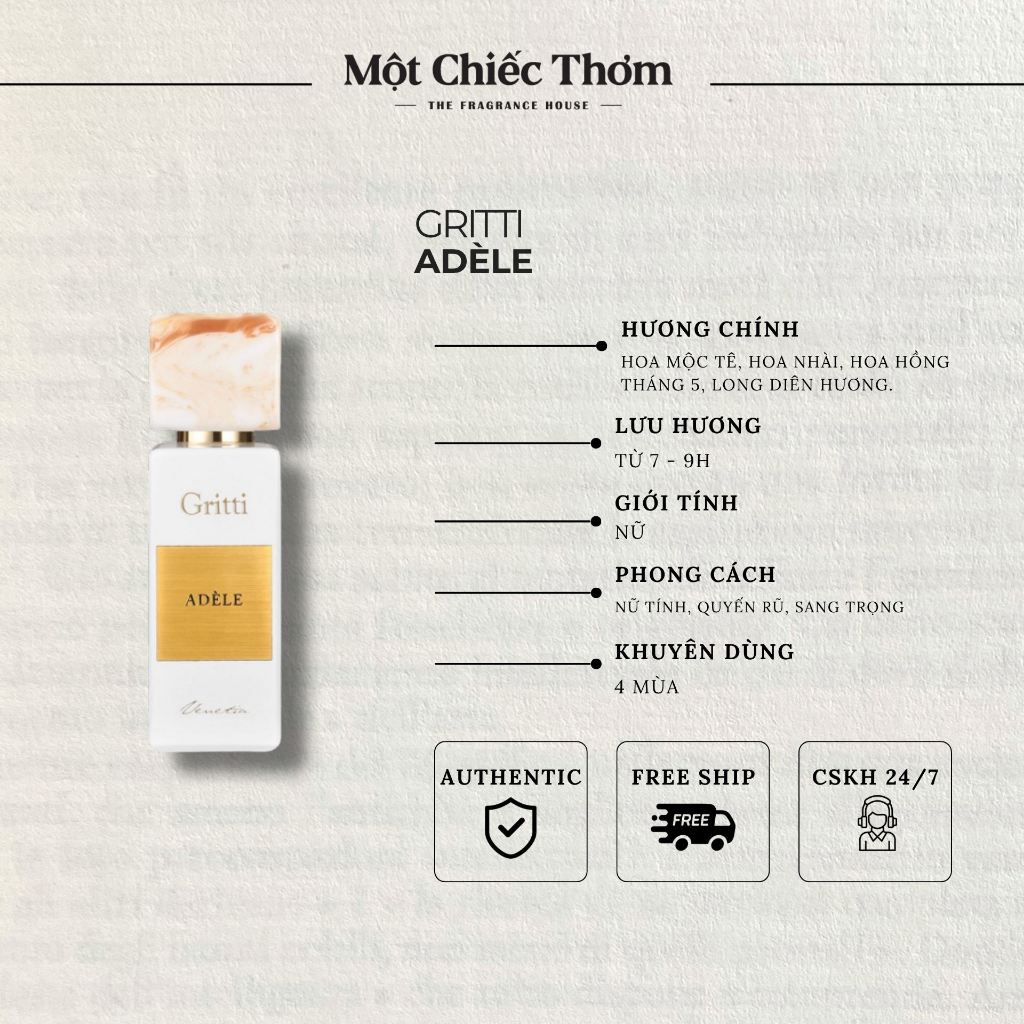 Gritti Adele - Nước hoa nữ 10ml/20ml/30ml